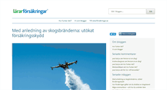 Desktop Screenshot of lararforsakringarbloggen.se