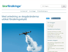 Tablet Screenshot of lararforsakringarbloggen.se